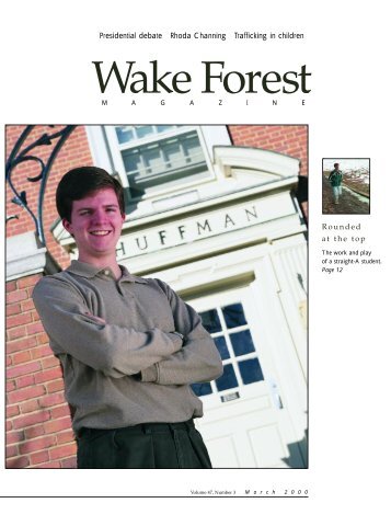 Wake Forest Magazine March 2000 - Past Issues - Wake Forest ...