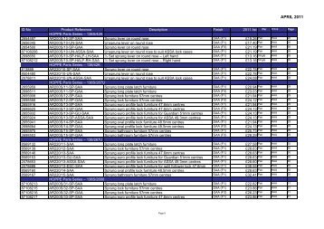 2011 PRICE BOOK PRICE LIST TO PRINT.xlsx - Architectural ...