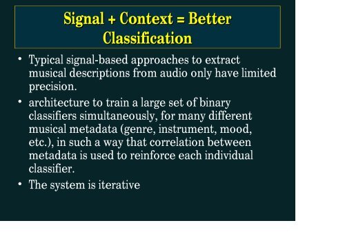 Information Retrieval Techniques for non-textual media - Prof. A ...