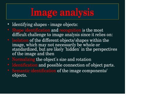 Information Retrieval Techniques for non-textual media - Prof. A ...