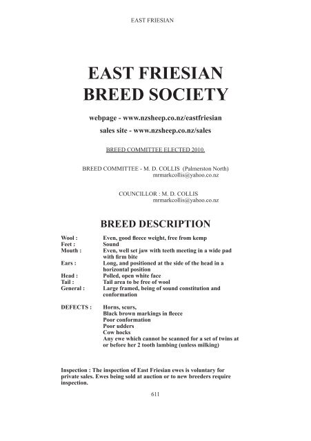 EAST FRIESIAN BREED SOCIETY