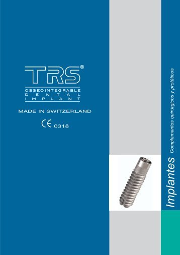 CatÃ¡logo de implantes TRS - Dentalraces