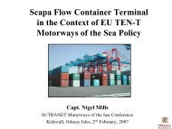 Scapa Flow Container Terminal in the Context of EU TEN ... - Sutranet