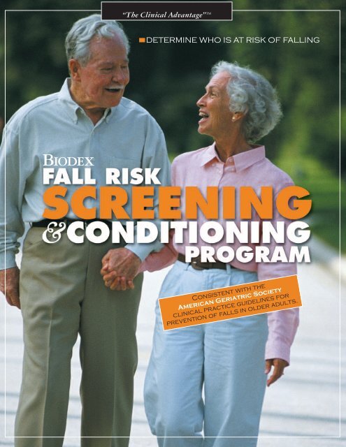 Data Sheet, Fall Risk Screening & Conditioning Program - Biodex