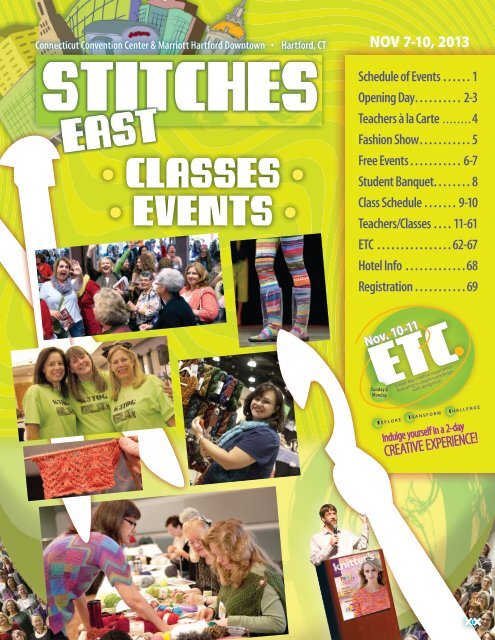 STITCHES East 2013 Classes, Events, & ETC ... - Knitting Universe