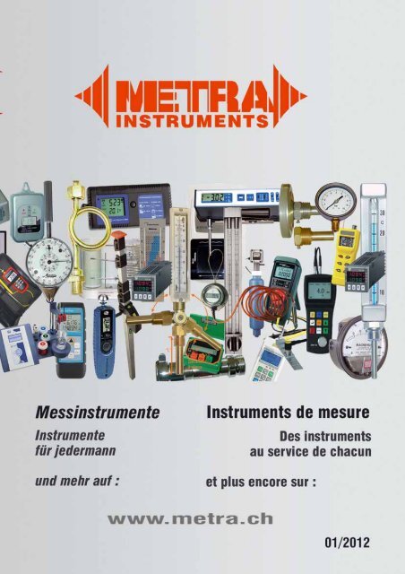 Catalogue pdf - Metra Instruments, instruments de mesure, matériel ...