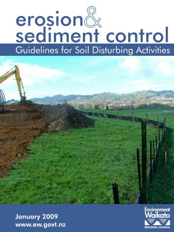 erosion & sediment control Guidelines for Soil Disturbing Activities