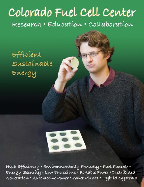 View CFCC Brochure (PDF) - Colorado Fuel Cell Center