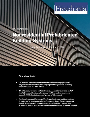 Nonresidential Prefabricated Building Systems - The Freedonia Group