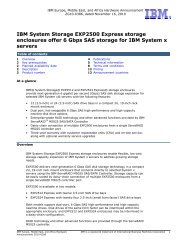 IBM System Storage EXP2500 Express storage enclosures offer 6 ...