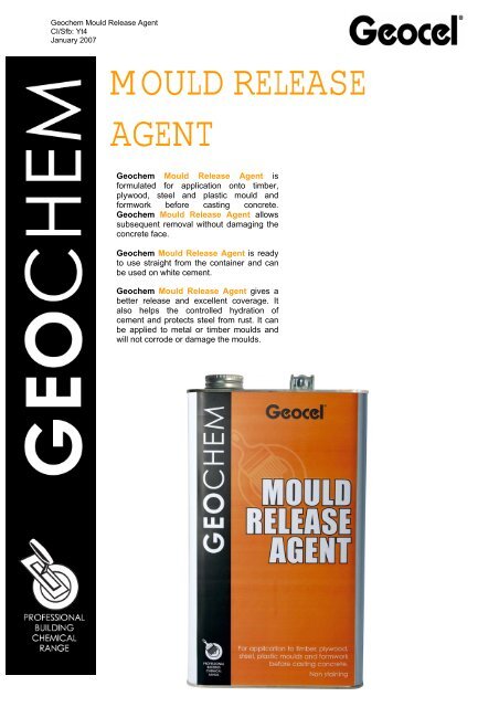 MOULD RELEASE AGENT - Geocel