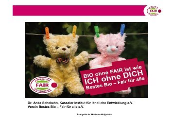 Bio-Fair-Verein, Dr. Anke Schekahn
