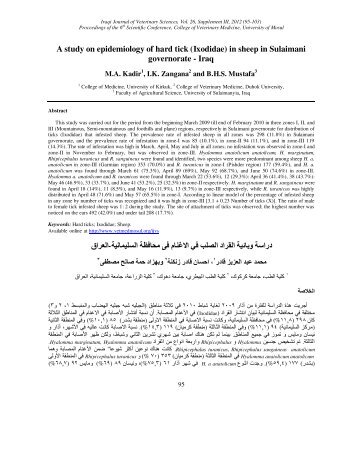 fulltext (pdf) - College of Veterinary Medicine, University of Mosul, Iraq