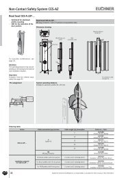 Non-Contact Safety System CES-AZ - Euchner-USA, Inc.