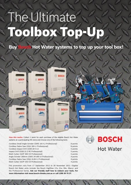 The Ultimate Toolbox Top-Up - Bosch Hot Water & Heating