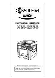 KM-2030 Instruction Handbook - KYOCERA Document Solutions