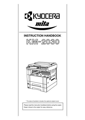 KM-2030 Instruction Handbook - KYOCERA Document Solutions