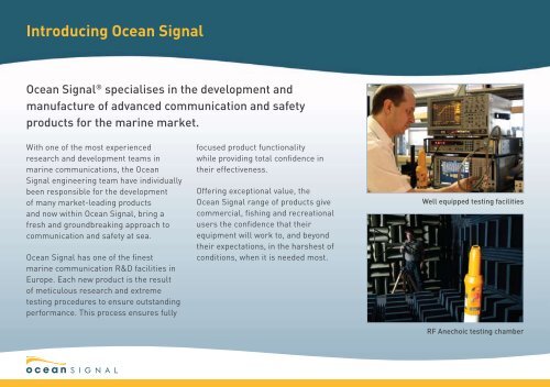 SafeSea Product Brochure (English) - Ocean Signal