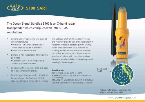 SafeSea Product Brochure (English) - Ocean Signal