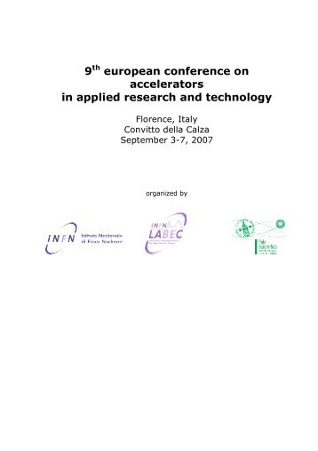 9th european conference on accelerators in applied research and ...