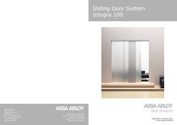 Sliding Door System Integra 100