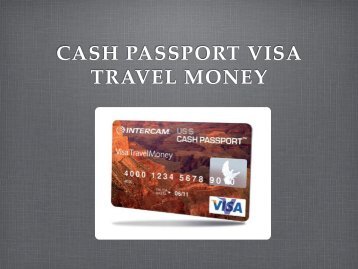 Tarjetas de Prepago Visa Travel Money - Intercam