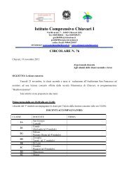 Istituto Comprensivo Chiavari I - Scuolamediachiavari.it