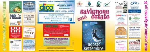 agosto settembre - Comune di Savignone