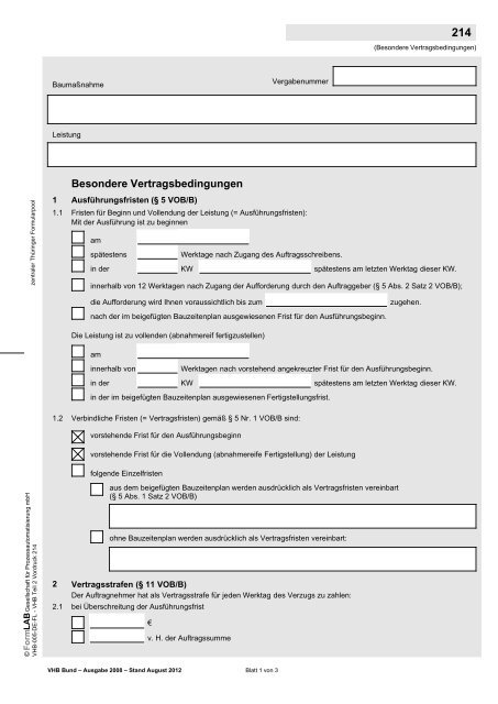 Vhb bund formblatt 214