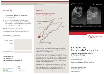 Refresherkurs Abdominelle Sonographie