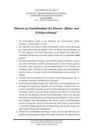 UNIVERSITÃT ZU KÃLN - Betriebswirtschaftliche Steuerlehre ...