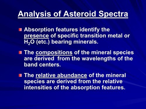 Asteroid Spectroscopy