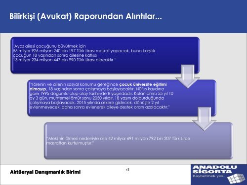 Aktüerya Fonksiyonunun Hayat-Dışı Sigorta Şirketindeki Rolü