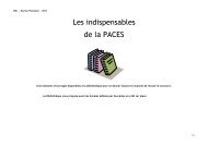 Les indispensables de la PACES - Bibliothèque interuniversitaire de ...