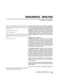 KONJENÄ°TAL SKOLYOZ - Hacettepe Ortopedi Dergisi