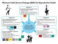 Minimum Initial Service Package (MISP) for Reproductive ... - IAWG