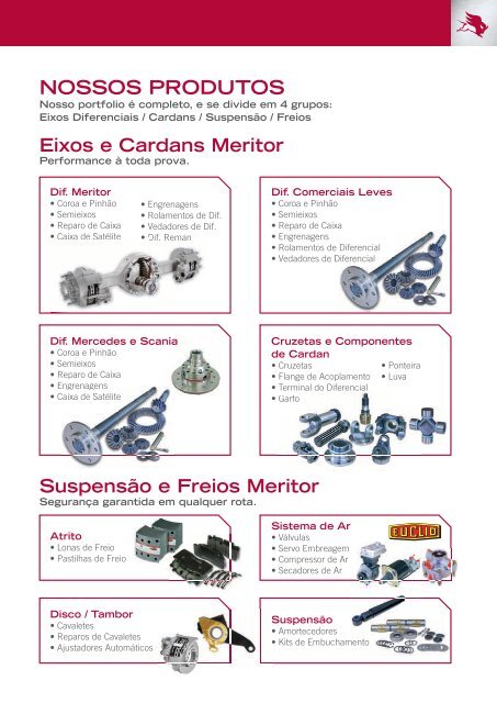 Eixo Differencial Comercial Leve - Meritor