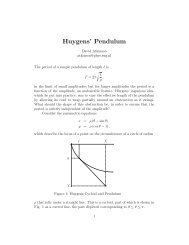 Huygens' Pendulum