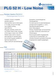 PLG 52 H - Low Noise - Dunkermotoren