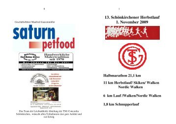 Flyer 2009 DIN A5 Format - TSG Concordia Schönkirchen