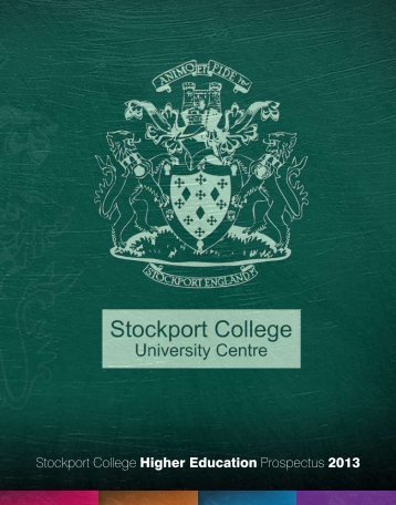 Stockport College Higher Education Prospectus ... - Study in the UK