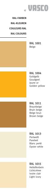 Farbkarte Kleurenkaart Carte de couleurs Colour chart