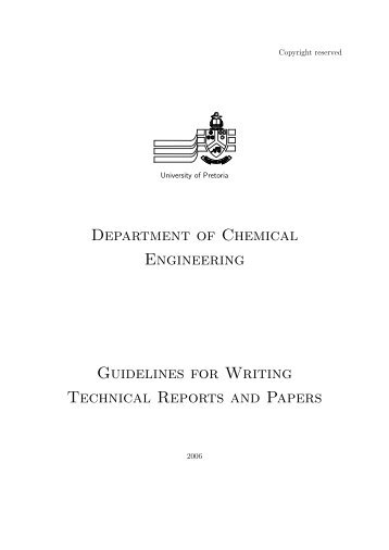 Guidelines for Writing Technical Reports and Papers - Library