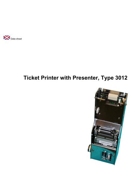 Ticket Printer with Presenter, Type 3012 - MCS Berlin