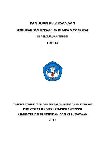 Panduan DIKTI Edisi 9.pdf - Lembaga Penelitian dan Pengabdian ...