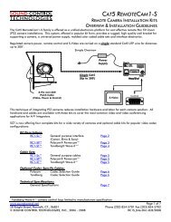 RemoteCam1-S Overview - Sound Control Technologies Inc