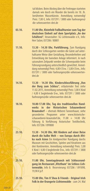 Veranstaltungskalender 2015