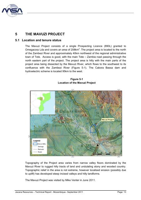 Independent Geologist's Report Mozambique - Syrah Resources Ltd