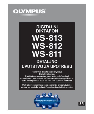 detaljno uputstvo za upotrebu digitalni diktafon - Olympus