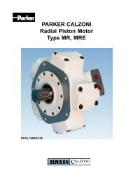 PARKER CALZONI Radial Piston Motor Type MR, MRE